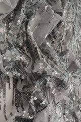 Embroidered Sequin Mesh Stretch Fabric