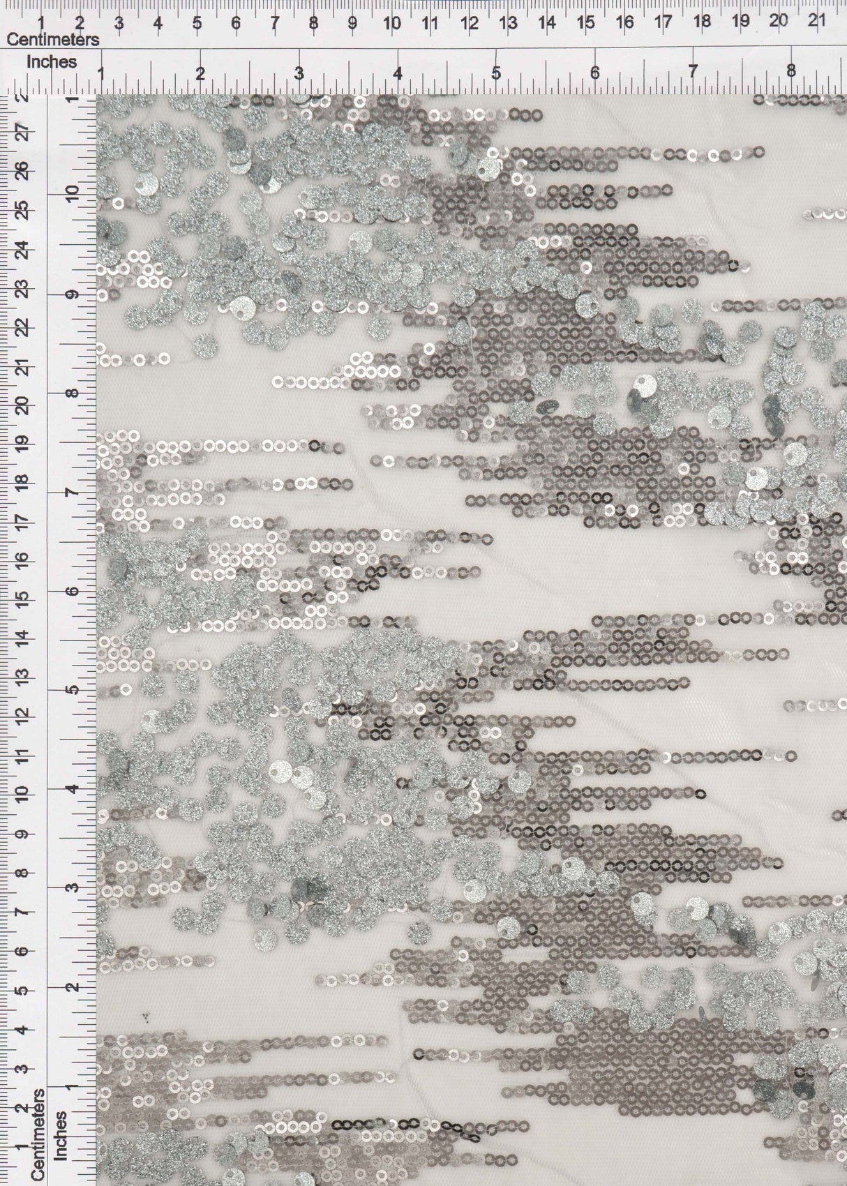 Embroidered Sequin Mesh Stretch Fabric