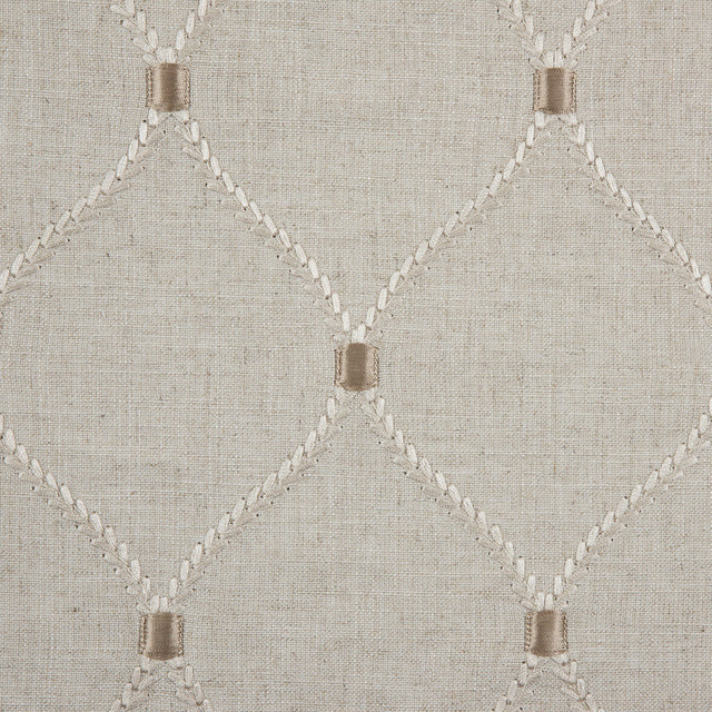 Flax Classical Rayon Embroidered Linen
