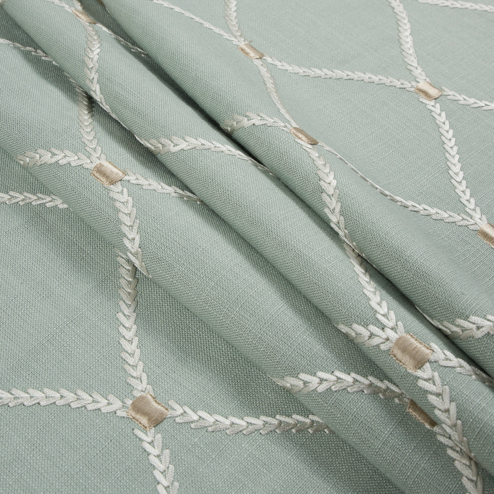 Shore Classical Rayon Embroidered Linen