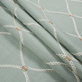 Shore Classical Rayon Embroidered Linen