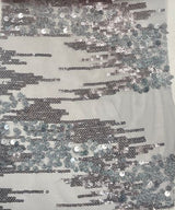 Embroidered Sequin Mesh Stretch Fabric