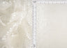 Embroidered Sequin Mesh Stretch Fabric White