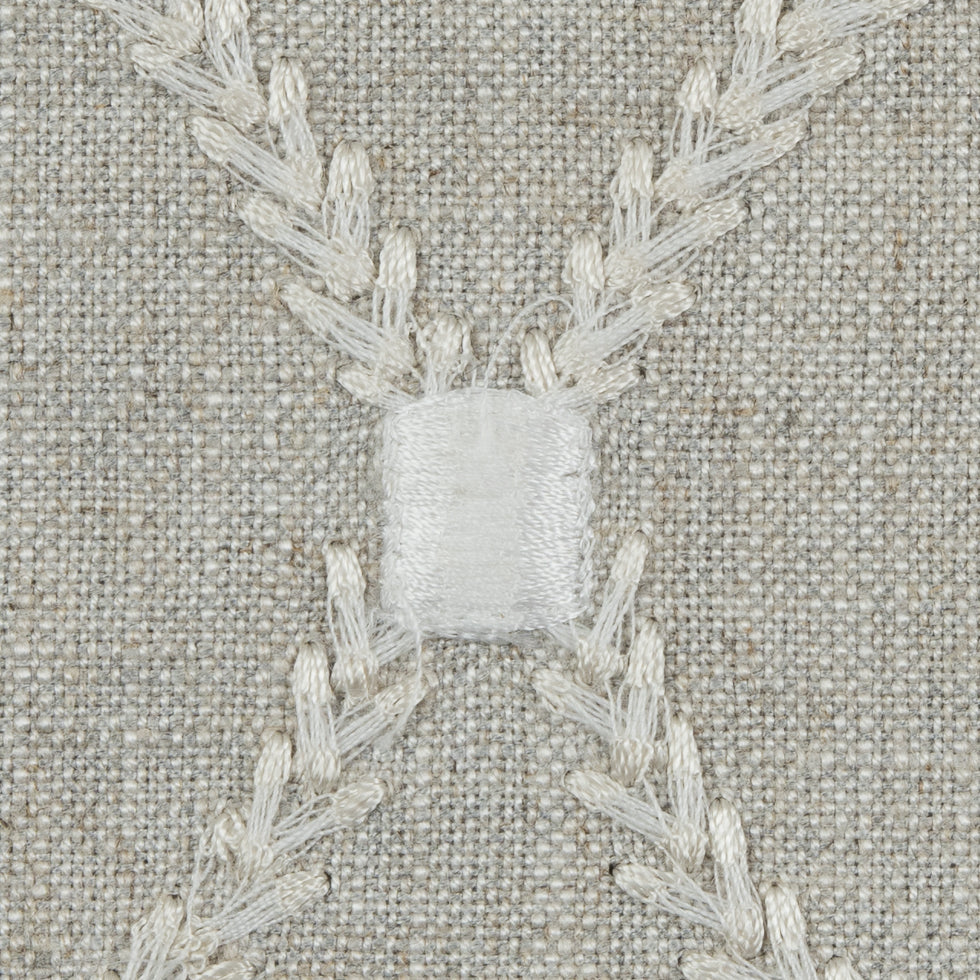 Flint Classical Rayon Embroidered Linen