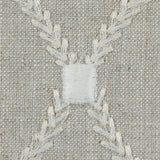 Flint Classical Rayon Embroidered Linen
