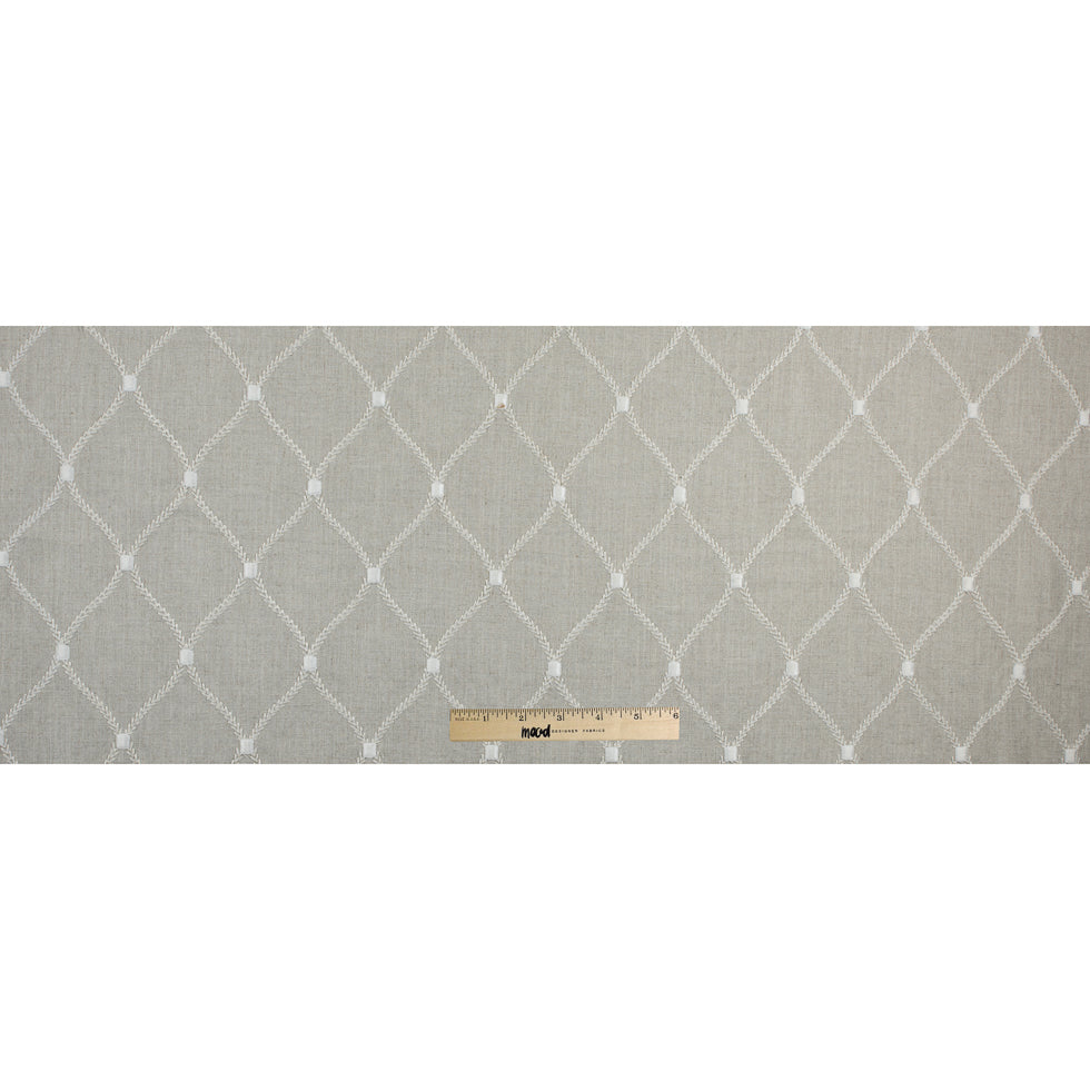 Flint Classical Rayon Embroidered Linen