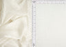 Embroidered Sequin Mesh Stretch White Fabric