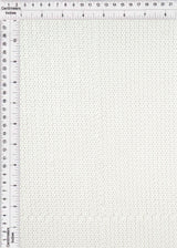 Embroidered Sequin Mesh Stretch White Fabric