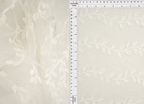 Embroidered Sequin Mesh Stretch Fabric