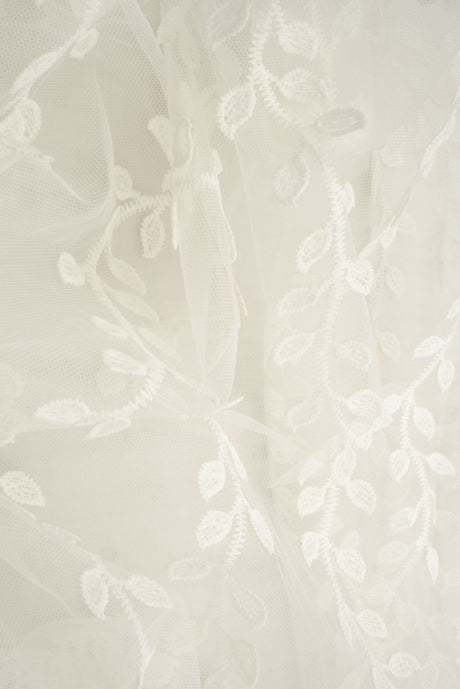 Embroidered Sequin Mesh Stretch Fabric