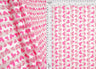 Embroidered Sequin Mesh Stretch Fabric Fuchsia
