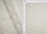 Embroidered Sequin Mesh Stretch Fabric Silver
