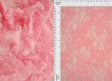 Embroidered Sequin Mesh Pink Stretch Fabric