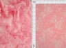 Embroidered Sequin Mesh Pink Stretch Fabric