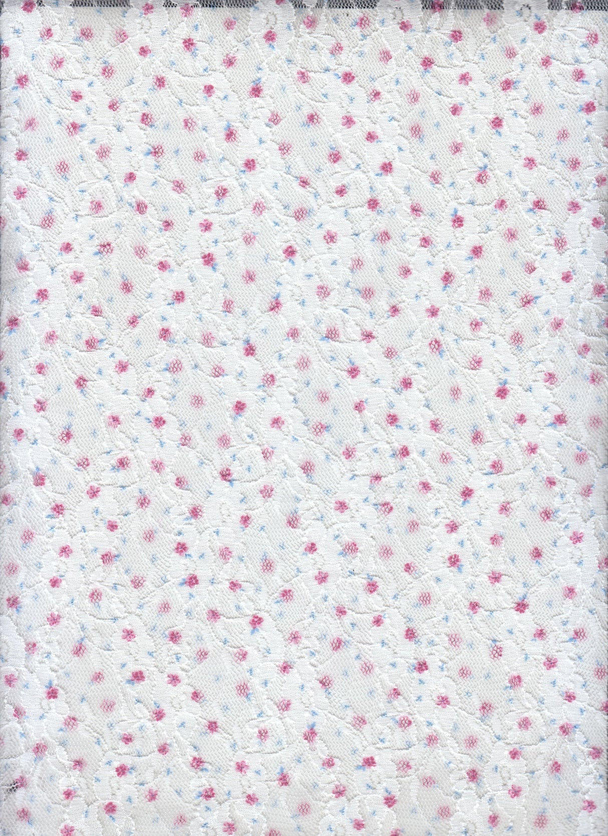 Floral Printed Lace Fabric Daisy Flower