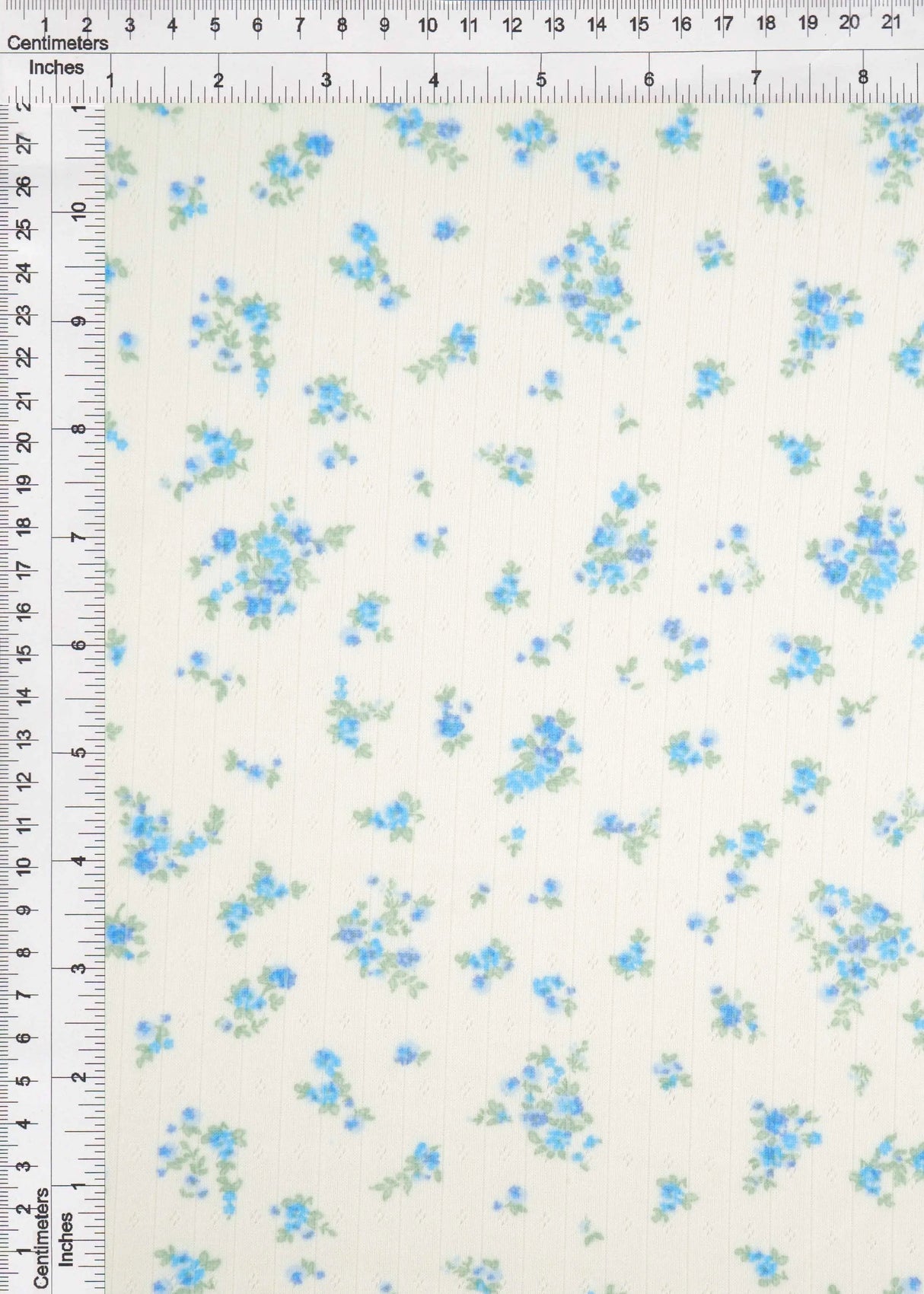Cotton Style Pointelle Ditsy Print Knit Fabric 58/60" Wide – 220 GSM
