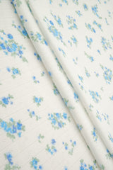 Pointelle Ditsy Print Knit Fabric