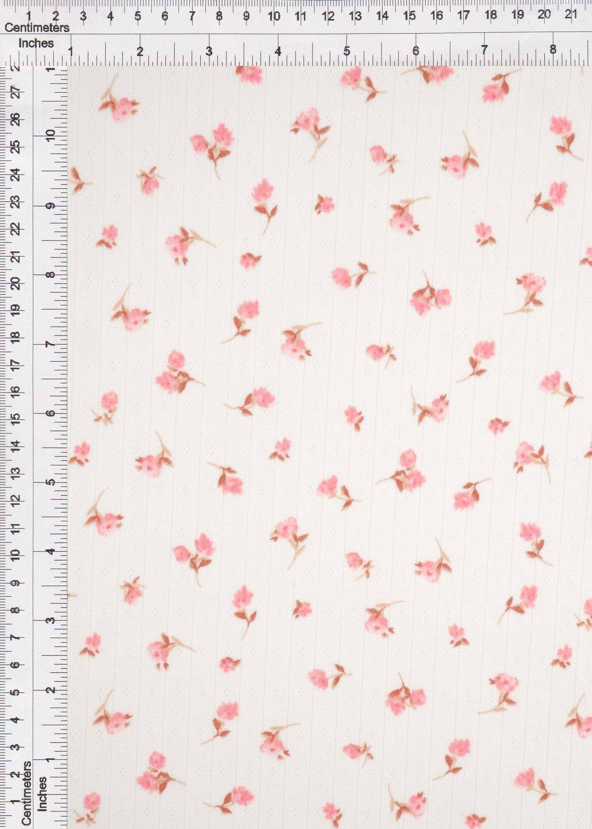Pointelle Ditsy Floral Knit Fabric