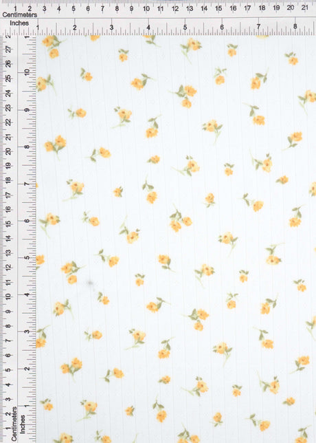 Pointelle Ditsy Floral Knit Fabric