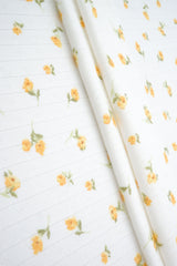 Pointelle Ditsy Floral Knit Fabric