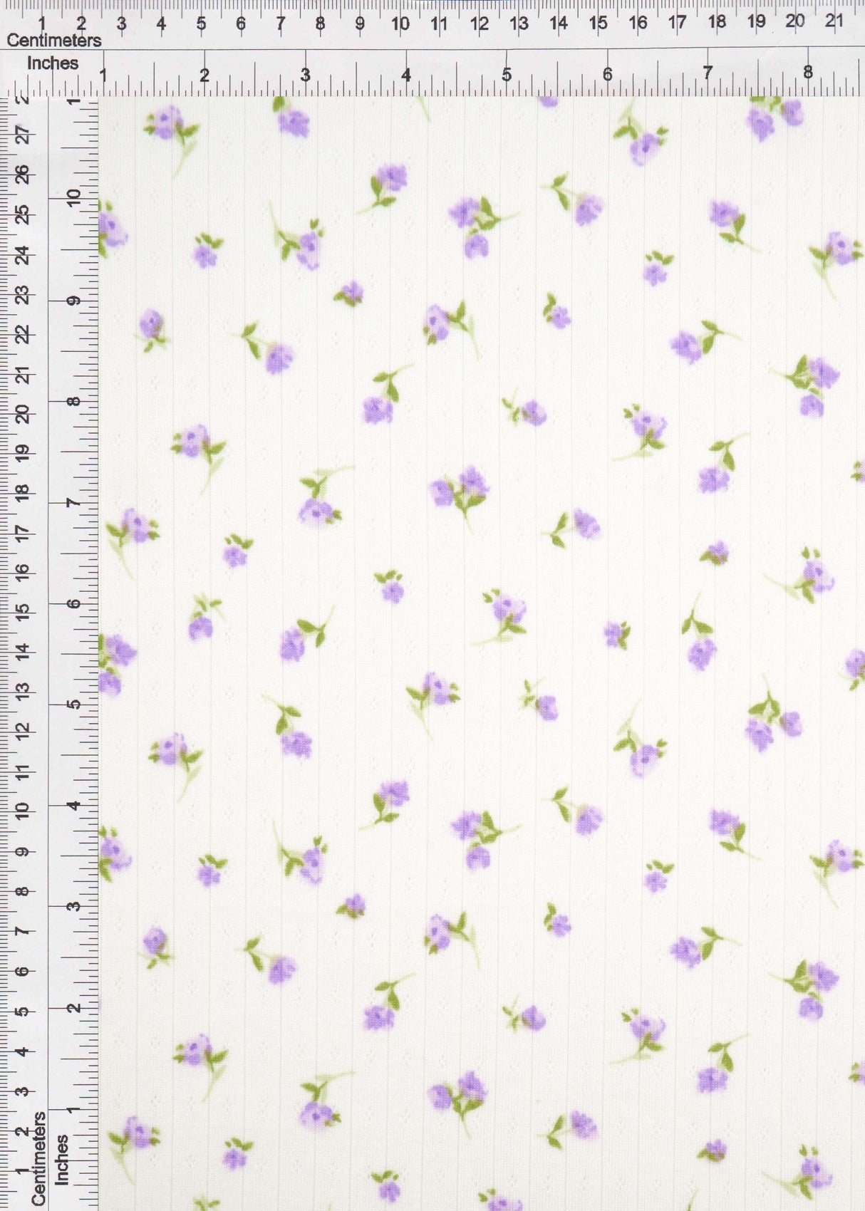Pointelle Ditsy Floral Knit Fabric