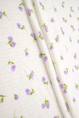 Pointelle Ditsy Floral Knit Fabric