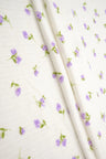 Cotton Style Pointelle Ditsy Floral Knit Fabric 58/60" Wide – 220 GSM