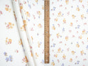 Floral Print Rib Knit Fabric