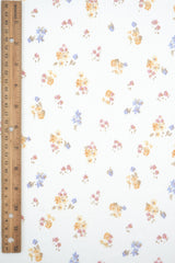Floral Print Rib Knit Fabric