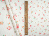 Floral Print Rib Knit Fabric