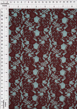 Floral Double Border Lace Fabric