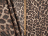 Leopard Double Knit Fabric Taupe Brown