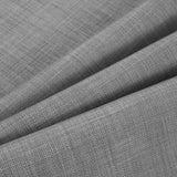 Silver Polyester-Cotton Basketwoven Tweed