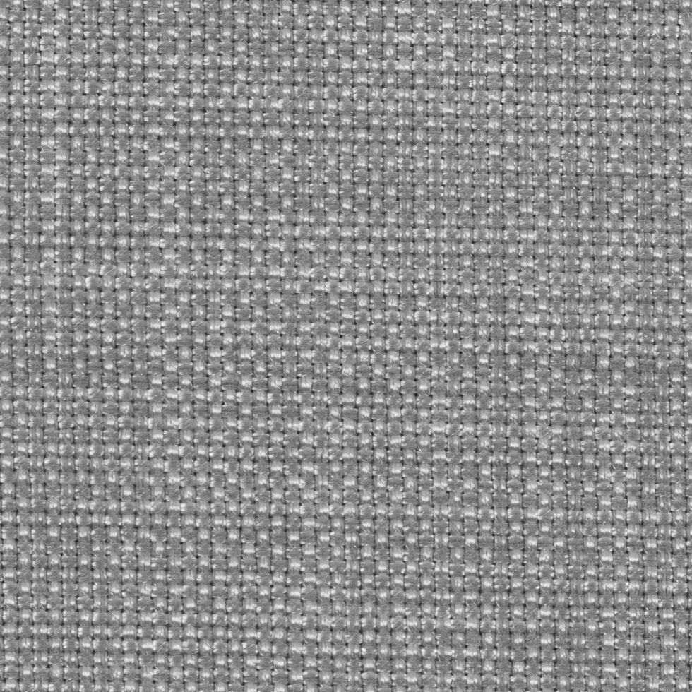 Silver Polyester-Cotton Basketwoven Tweed