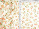 Printed Lace Ditsy Orange Pink