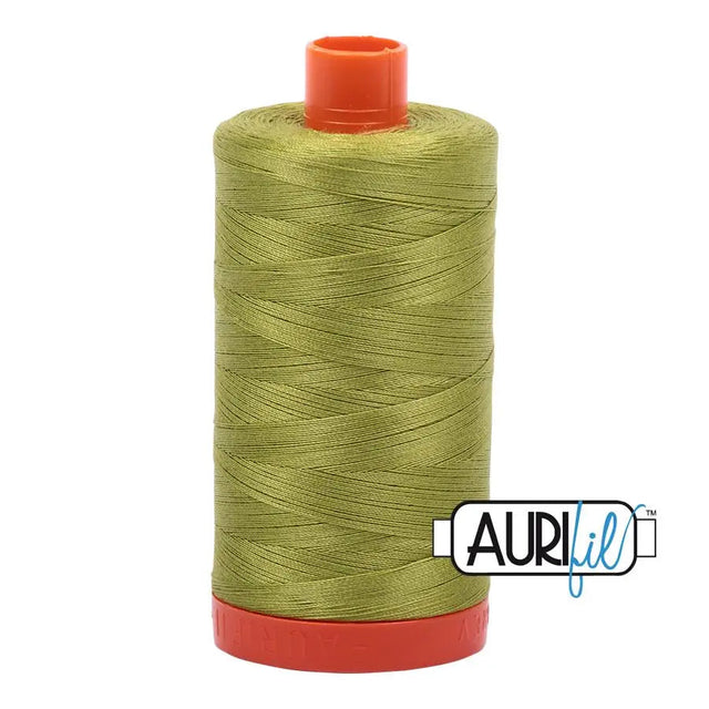 Cotton Thread Light Leaf Green Aurifil 50wt Large Spool