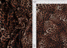 Leopard Print Knit Fabric Brown