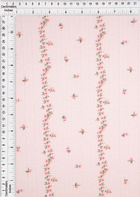 Floral Pointelle Knit Fabric