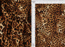 Leopard Print Knit Fabric Brown