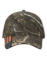 Camo Woven USA Flag Cap