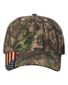 Camo Woven USA Flag Cap