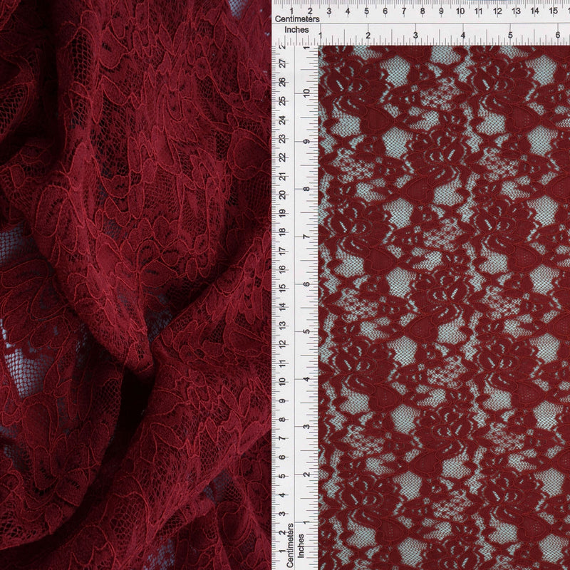 Floral Double Border Lace Fabric
