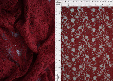 Floral Double Border Lace Fabric