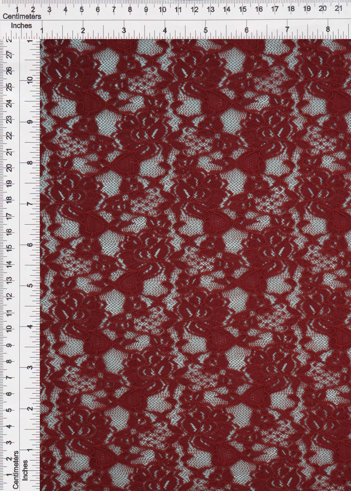 Floral Double Border Lace Fabric