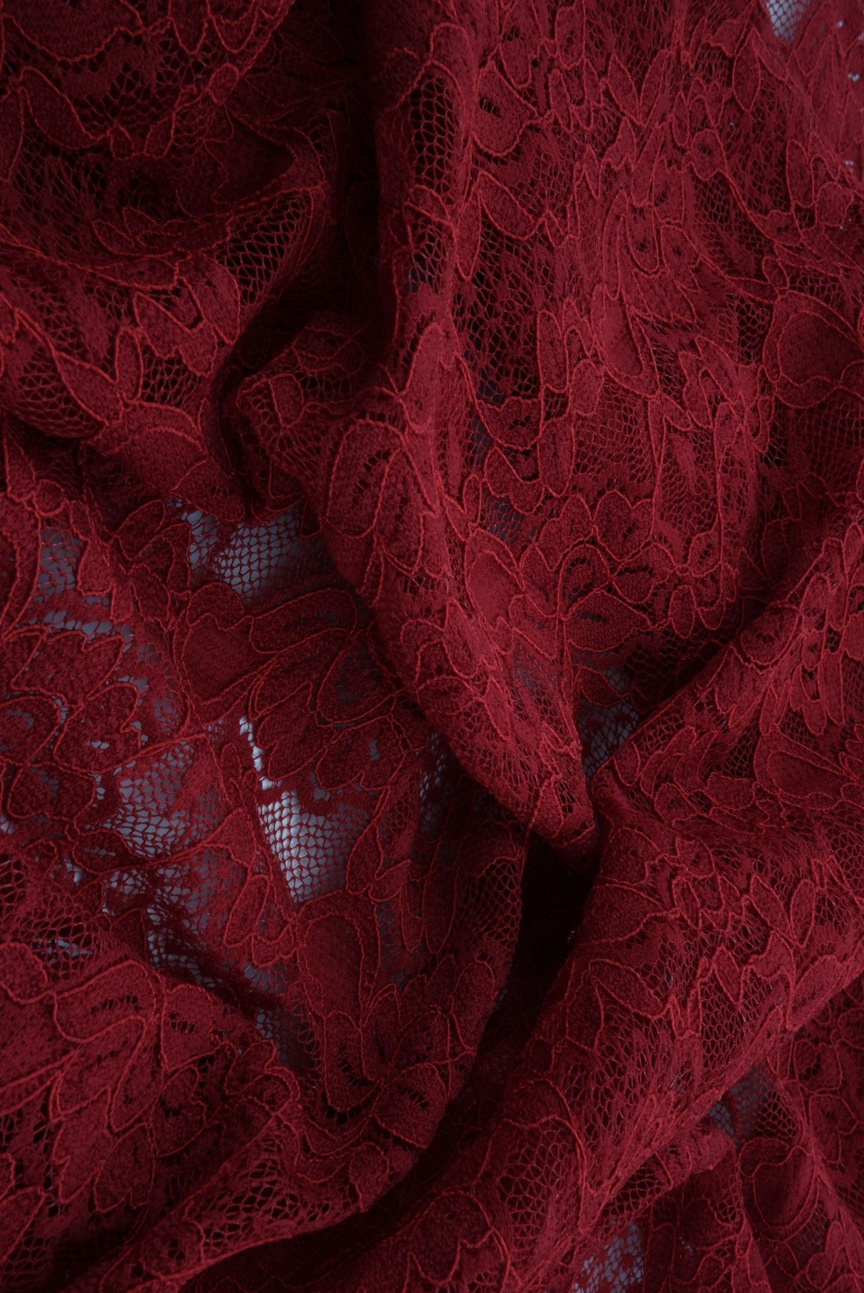 Floral Double Border Lace Fabric