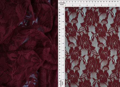 Solid Lace Fabric in Black