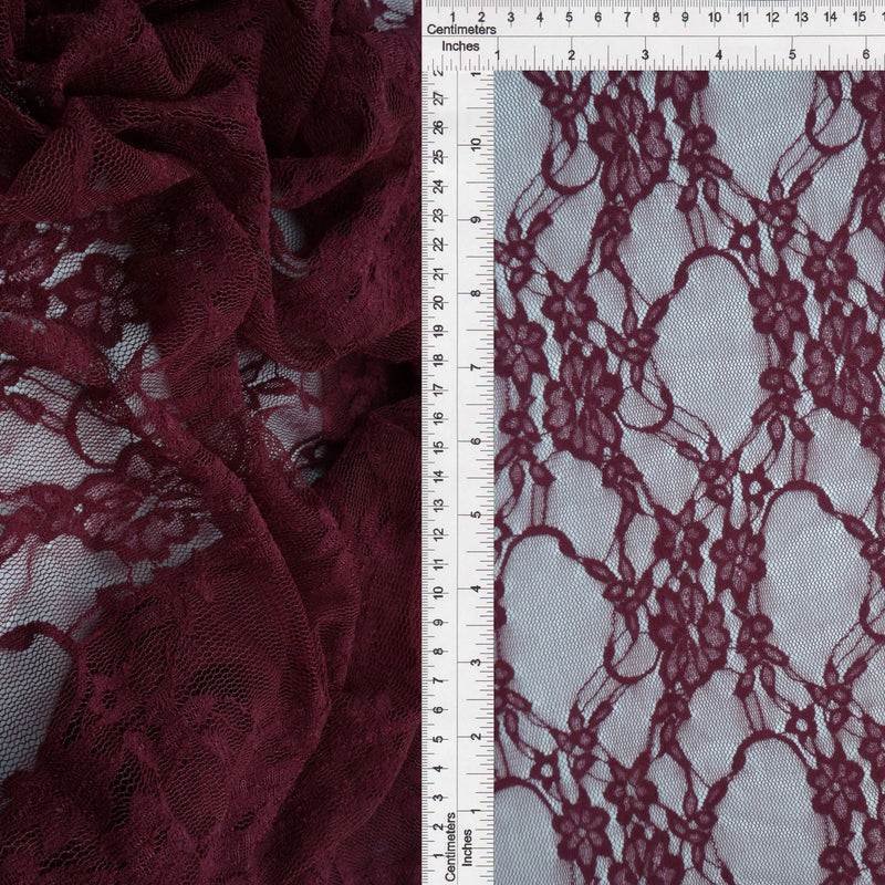 Floral Lace Nylon Spandex Fabric