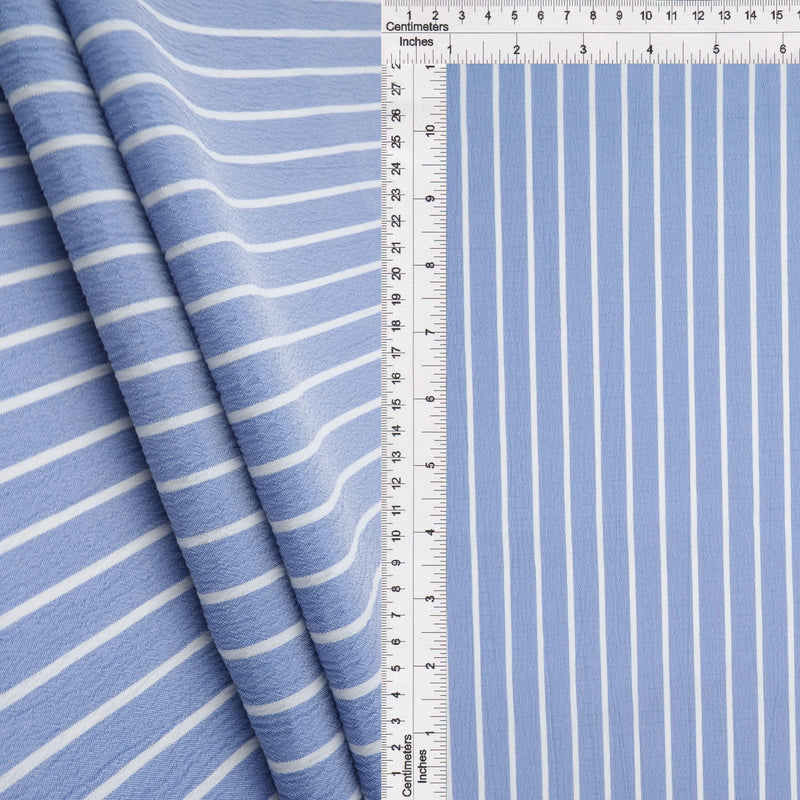 Crinkle Stripe Woven Fabric
