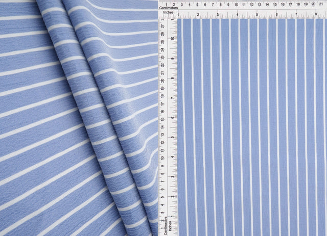 Crinkle Stripe Woven Fabric