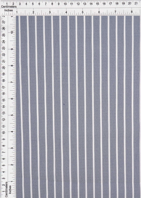 Crinkle Stripe Woven Fabric Lightweight Home Decor & Drapery Fabric, 58/59" Wide